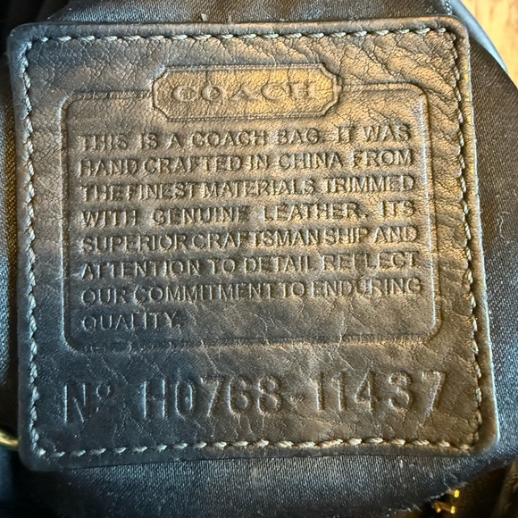 Coach Bleeker Duffle No 11437 Canvas Black - Picture 8 of 9